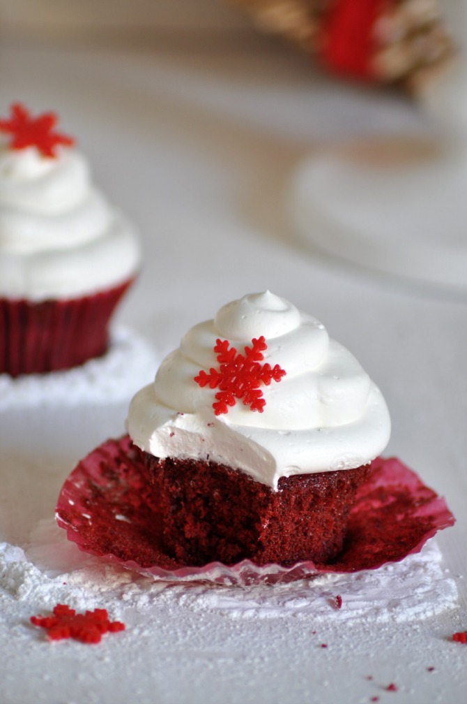 red velvet cupcakes con crema de queso