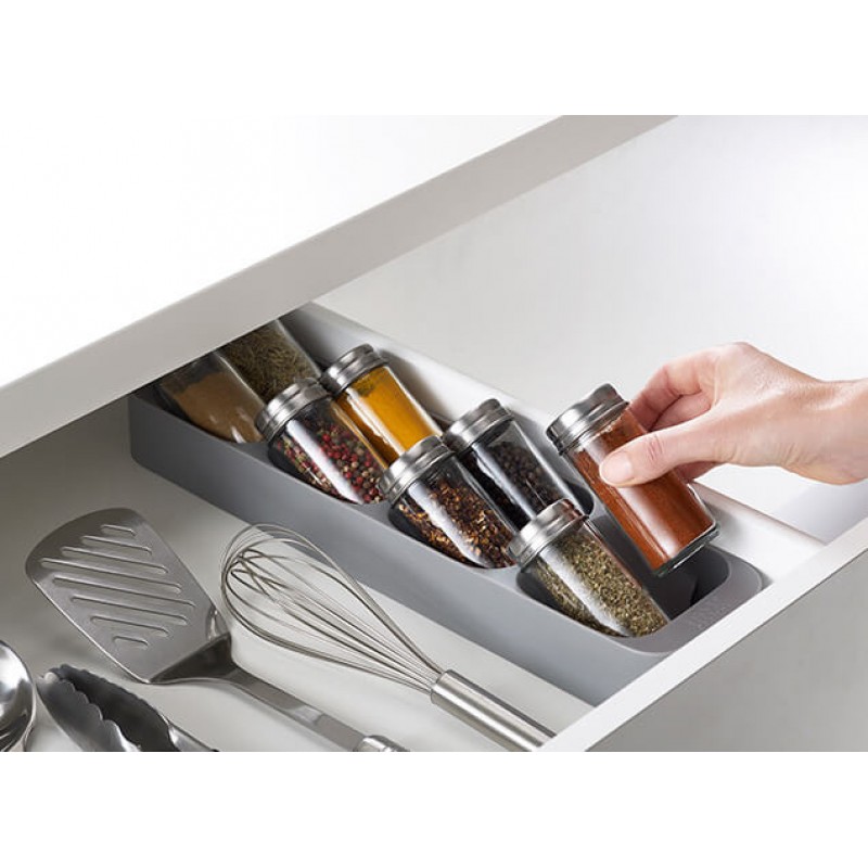 Especiero Cajon Especiero Para Cajones, Ampliable De 30 Cm A 60 Cm