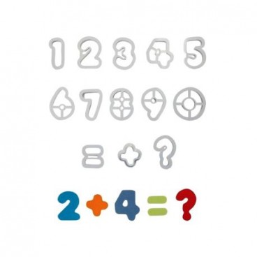 Juego De Cortadores De Galletas Con Números Y Letras - 8 Piezas Acero Inoxidable + 72 Sellos, Para Fondant, Masa
