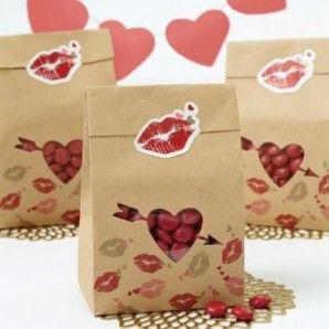 Bolsa Regalo en Kraft para San Valentín