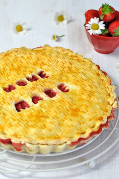 pastel de fresas strawberry pie