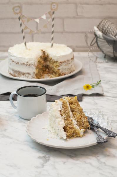 tarta de zanahoria y coco